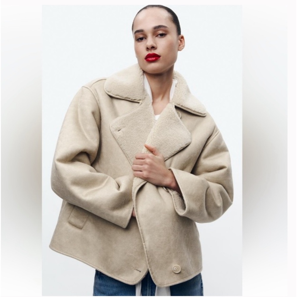 Zara Coat - side medium! Like new/ only worn once